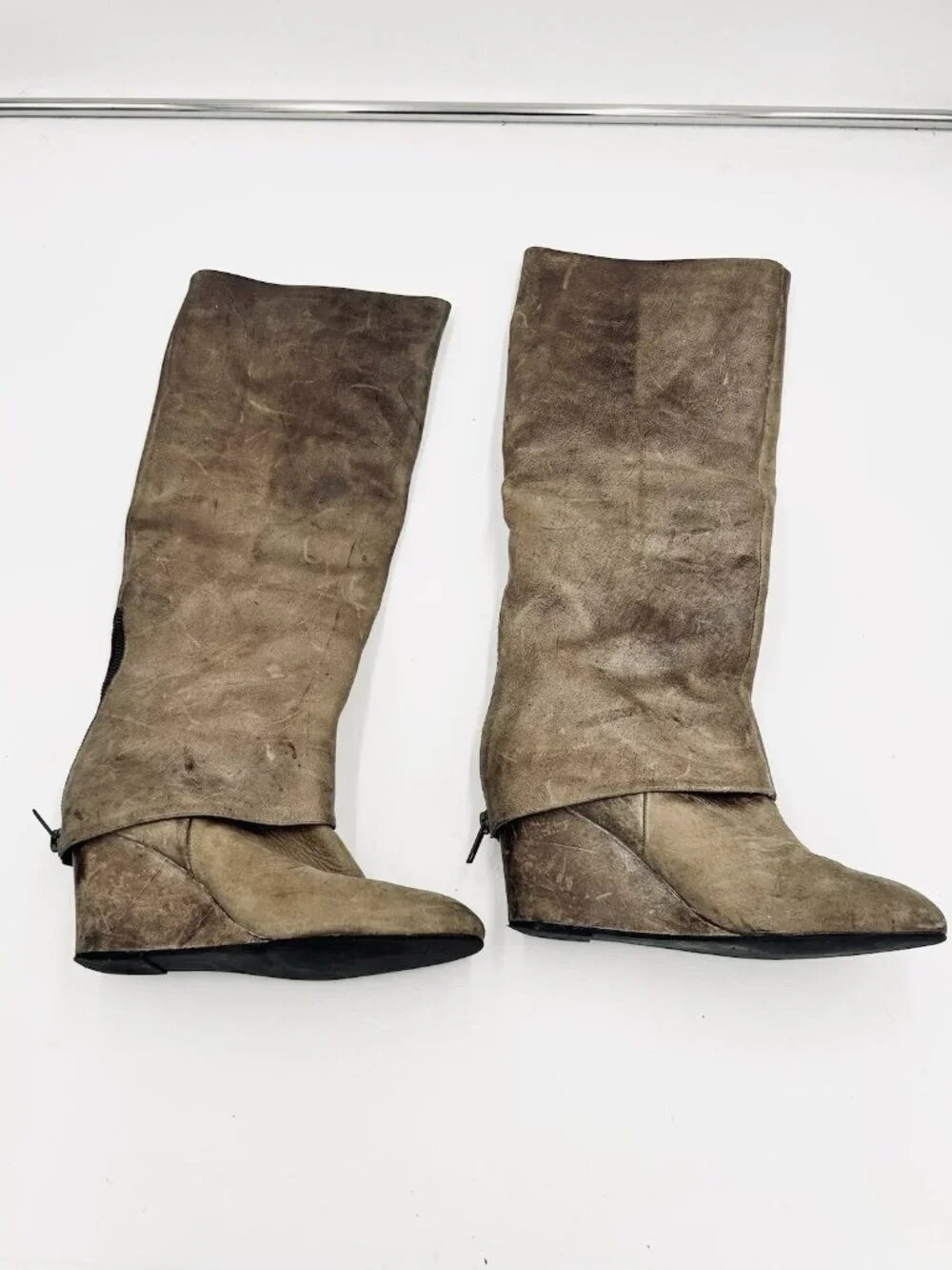 Steven by Steve Madden Taupe Leather 18